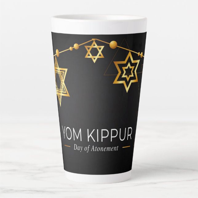 Yom Kippur Latte Mug (Front)