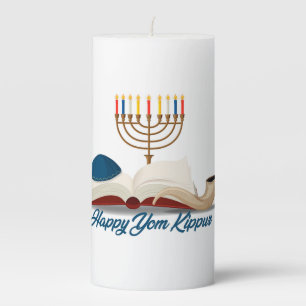 Yom Kippur Pillar Candle
