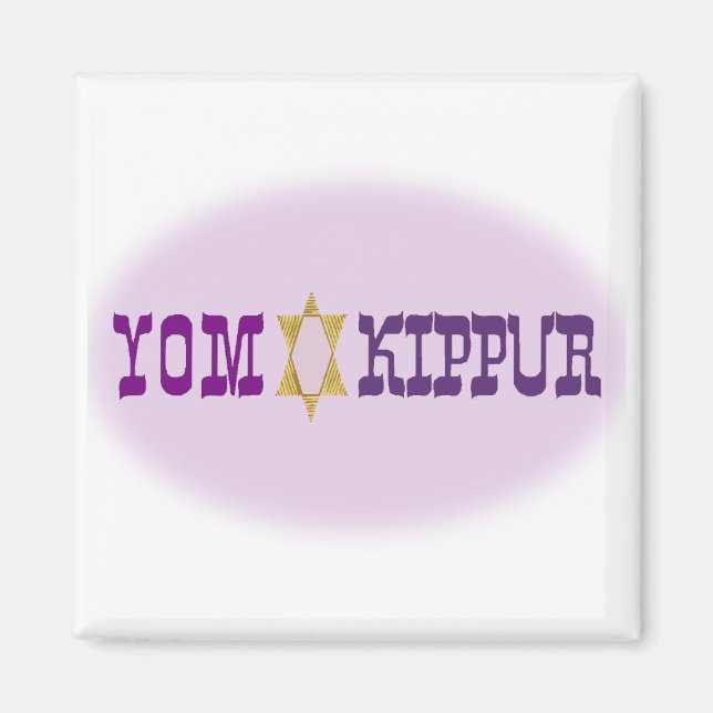 Yom Kippur & Star - Magnet (Front)