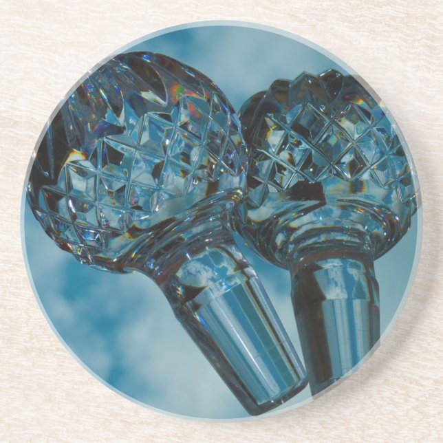 Yonder to the Crystal Blue Skies Drink Coaster (Front)