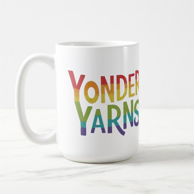 Yonder yarns coffee mug (Left)