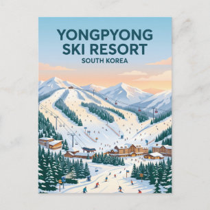 Yongpyong Ski Resort South Korea Postcard