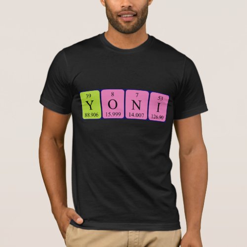 Yoni periodic table name shirt
