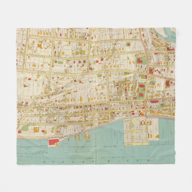 Yonkers Atlas Fleece Blanket (Front (Horizontal))