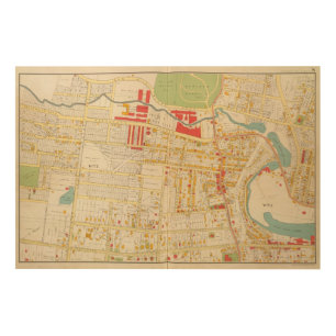 Yonkers Atlas Map 2 Wood Wall Art