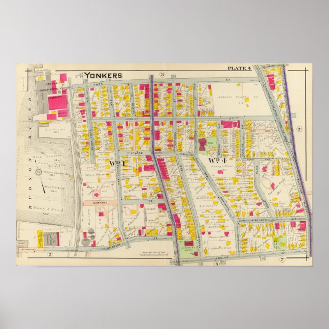 Yonkers Map Poster (Front)
