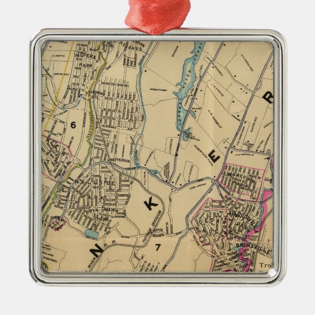 Yonkers, New York 11 Metal Ornament (Front)