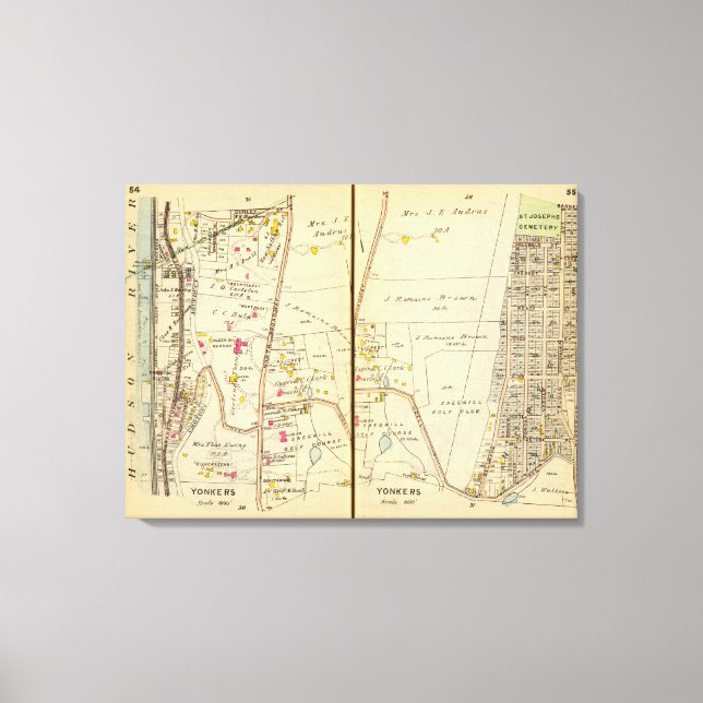 Yonkers, New York 18 Canvas Print (Front)