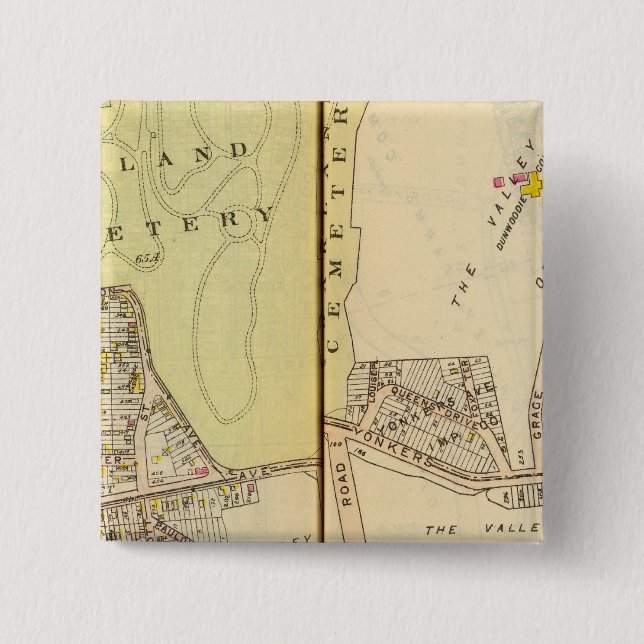 Yonkers, New York 20 Pinback Button (Front)