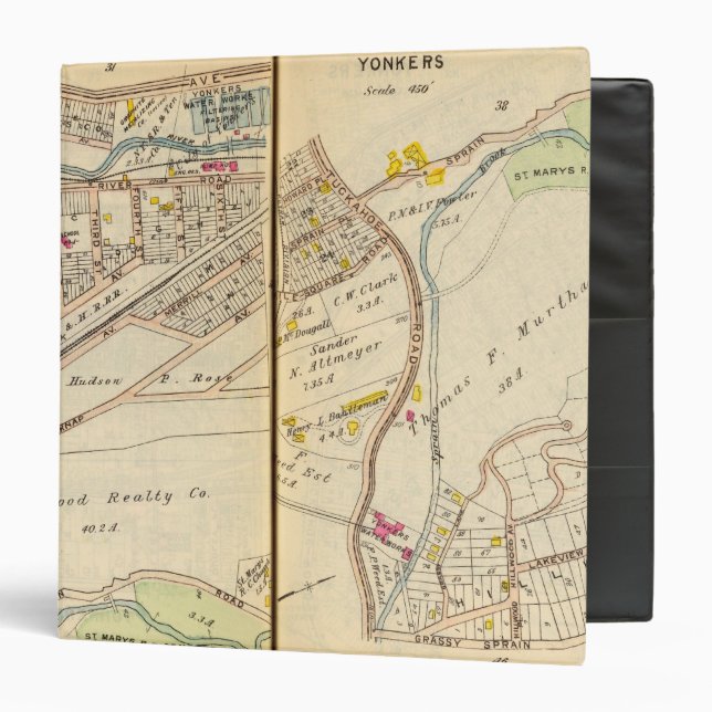 Yonkers, New York 2 3 Ring Binder (Front/Inside)