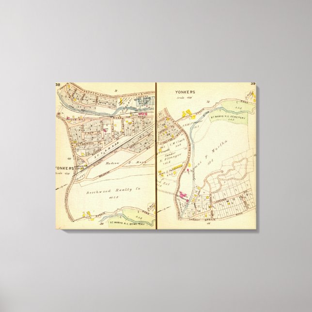 Yonkers, New York 6 Canvas Print (Front)