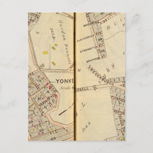 Yonkers New York 7 Postcard