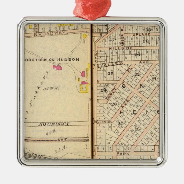 Yonkers, New York 8 Metal Ornament (Front)
