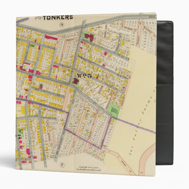Yonkers New York Map Binder (Front/Inside)
