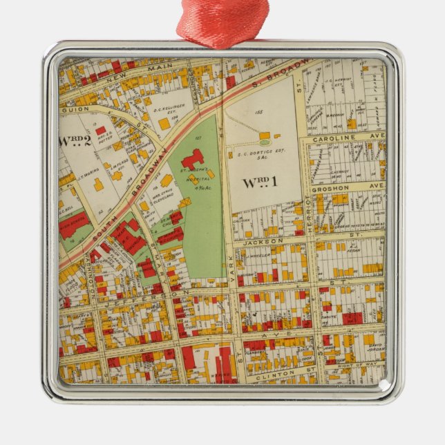 Yonkers New York Metal Ornament (Front)