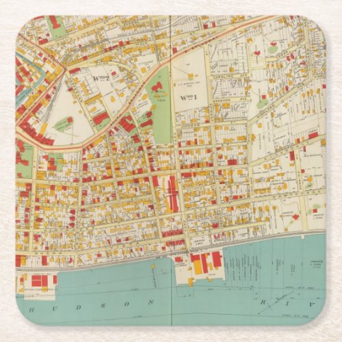 Yonkers New York Square Paper Coaster