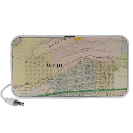 Yonkers NY Atlas Map Portable Speaker
