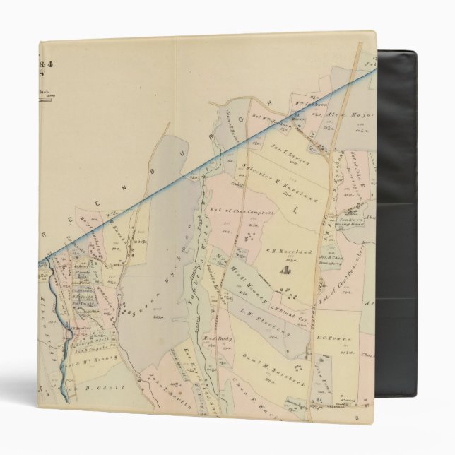 Yonkers wards 3-4, New York 3 Ring Binder (Front/Inside)