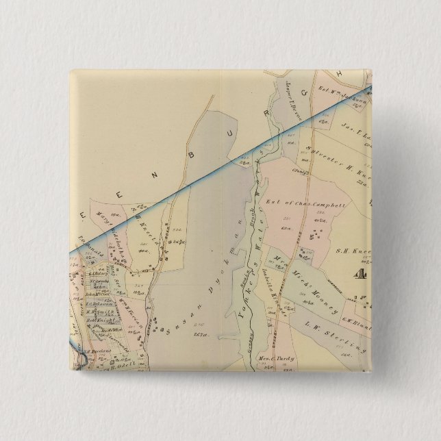Yonkers wards 3-4, New York Pinback Button (Front)