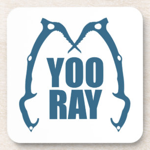 Yoo Ray (Ouray) Ice Climbing Beverage Coaster