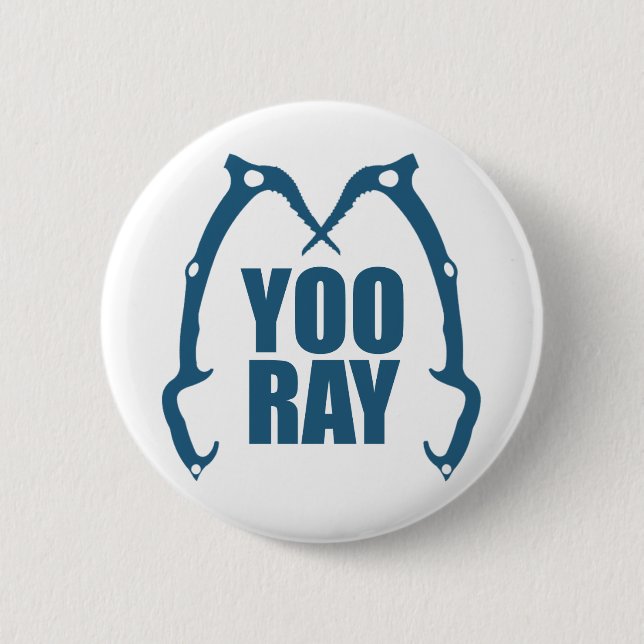 Yoo Ray (Ouray) Ice Climbing Button (Front)