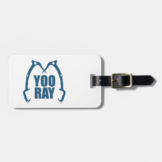 Yoo Ray (Ouray) Ice Climbing Luggage Tag (Front Horizontal)