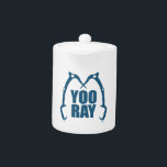 Yoo Ray (Ouray) Ice Climbing Teapot<br><div class="desc">Some folks need help pronouncing it,  give them a hand.</div>