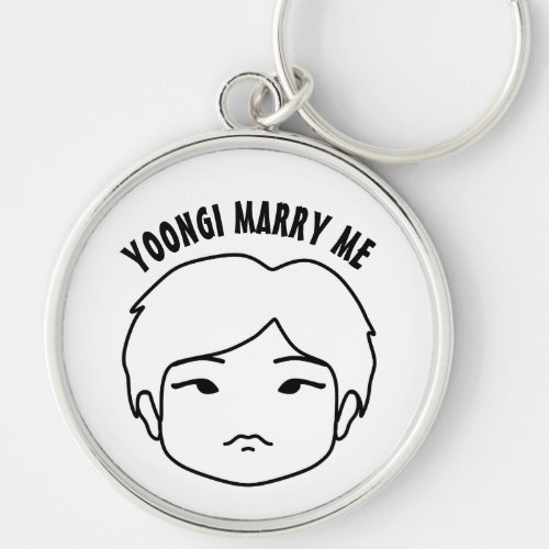 Yoongi Marry Me Keychain