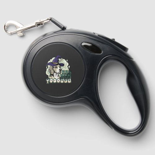 Yooouuu Ghosts Beagle Dog Purple Witch Hat Hallowe Retractable Pet Leash
