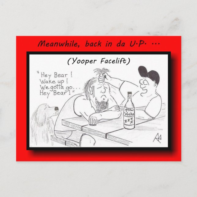 Yooper Facelift Postcard (Front)