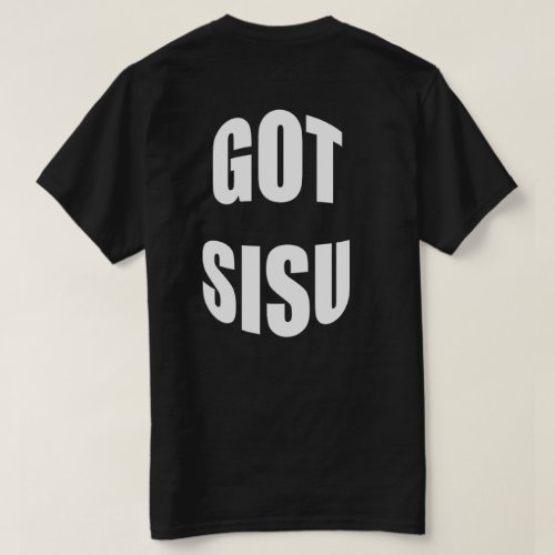 Yooper Got Sisu Black T_shirt