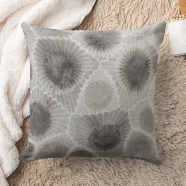 Yooper Petoskey Stone Throw Pillow (Blanket)
