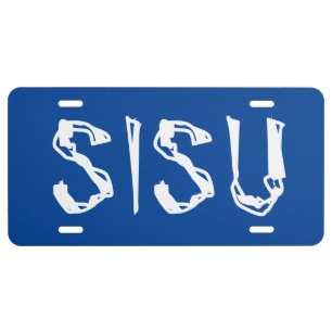 Yooper Style SISU Finn Finnish Designer Plate