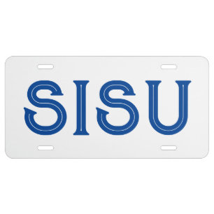 Yooper Style SISU Finn Finnish Designer Plate