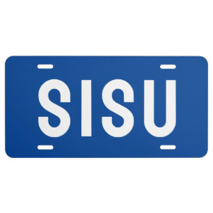 Yooper Style SISU Finn Finnish Designer Plate