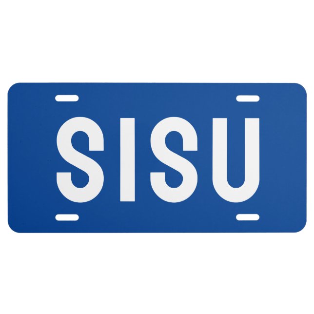 Yooper Style SISU Finn Finnish Designer Plate (Front)