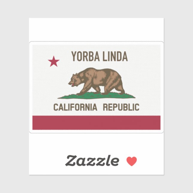 Yorba Linda CA Sticker (Sheet)
