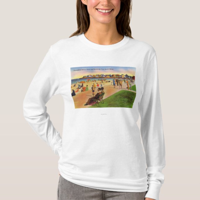 York Beach View of Concordville Beach & T-Shirt (Front)