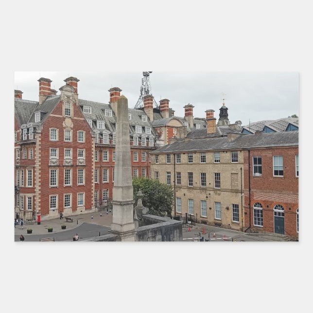 York buildings rectangular sticker (Front)