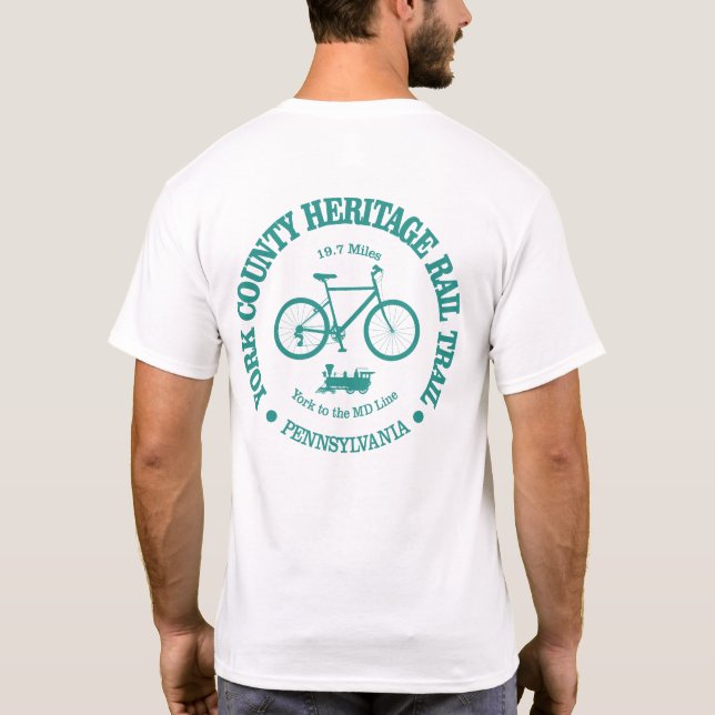 York County Heritage Trail (cycling) T-Shirt (Back)