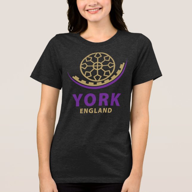 York England United Kingdom Tri-Blend Shirt (Front)