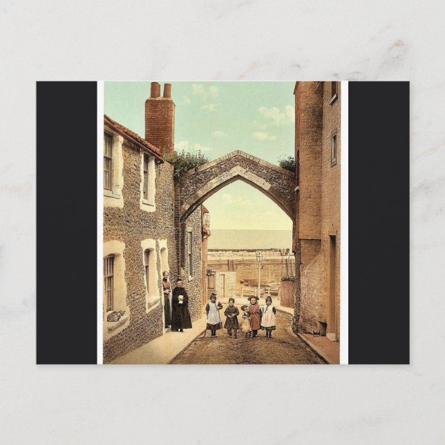 York Gate, Broadstairs, England classic Photochrom Postcard (Front)