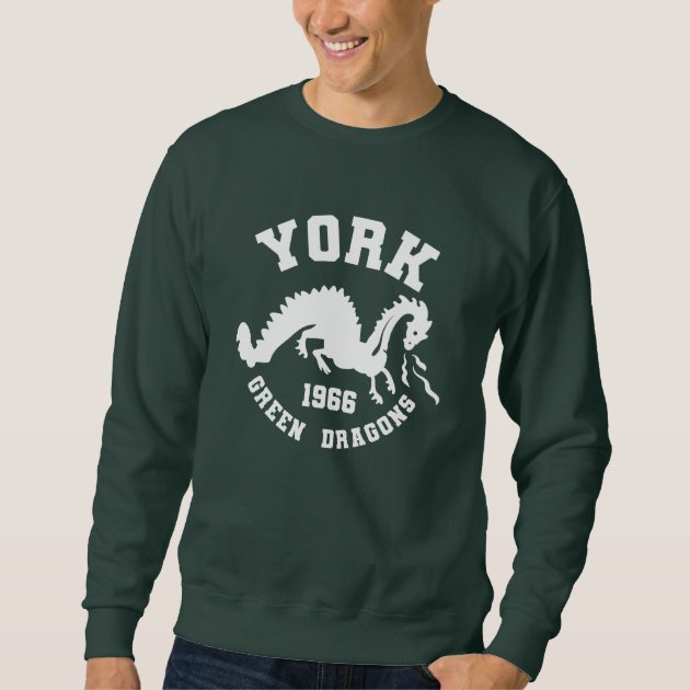 York Green Dragons 1966 Sweatshirt - Green | Zazzle