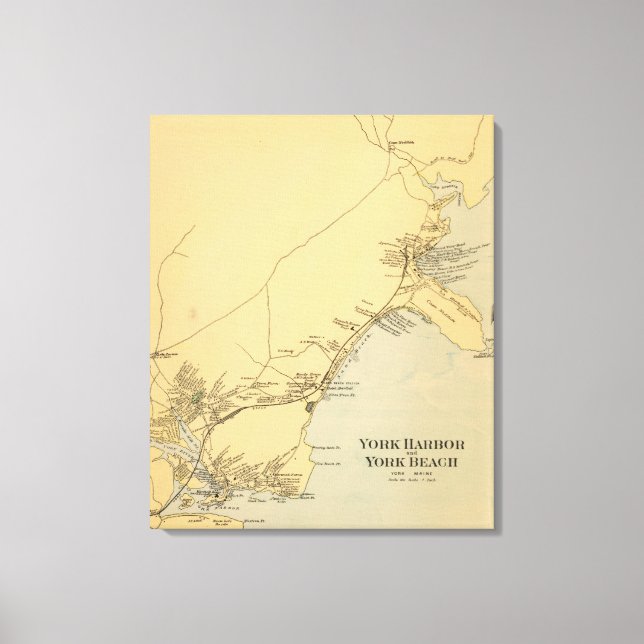 York Harbor, York Beach Canvas Print (Front)