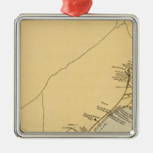 York Harbor, York Beach Metal Ornament