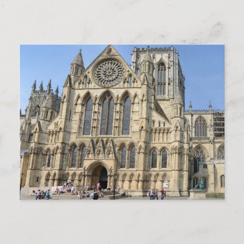 York Minster Cathedral Postcard