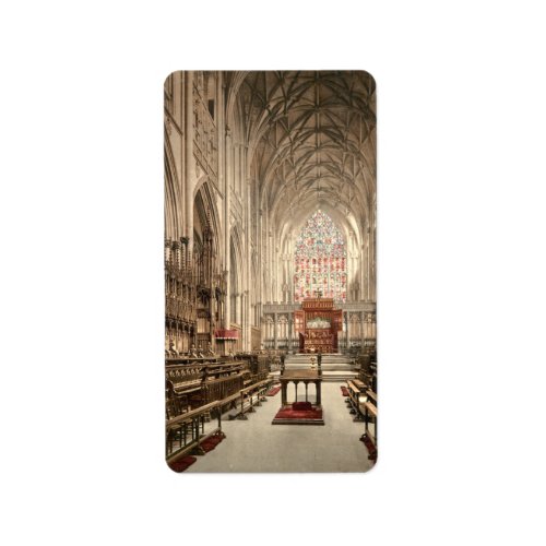 York Minster York Yorkshire England Label