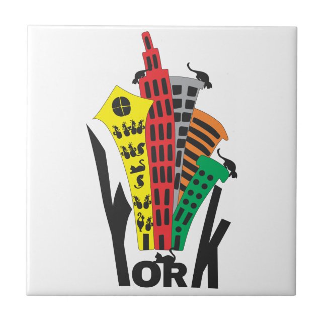 York one ceramic tile (Front)