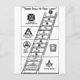 York Rite Ladder Postcard