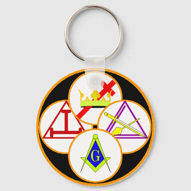 York Rite Mason Keychain (Front)